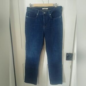 Levi's Mens Classic Straight Leg Dark Wash Blue. Denim Jeans Size 30x30 (D)